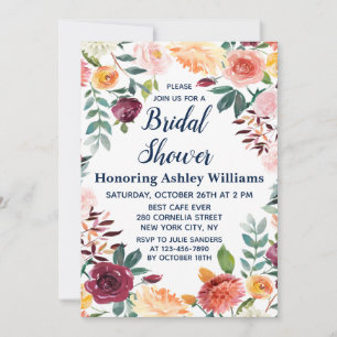 Boho Greenery Herfst in Liefde Bloemen Vrijgezelle Kaart