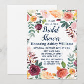 Boho Greenery Herfst in Liefde Bloemen Vrijgezelle Kaart (Voorkant / Achterkant)