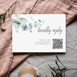 Boho Greenery Leaves Wedding Online RSVP Informatiekaartje<br><div class="desc">Boho bruiloft rsvp-kaart is voorzien van waterverf groene bladeren en schitterende kalligrafie.</div>