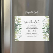 Boho Greenery Magnetic Save the Date