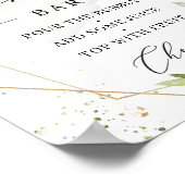 Boho greenery mamma-osa bar teken goud geometrisch poster (Hoek)