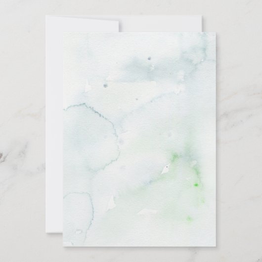 Boho Greenery Owl Baby shower Kaart (Achterkant)