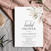 Boho Greenery Pampa Grass Bridal Shower Kaart