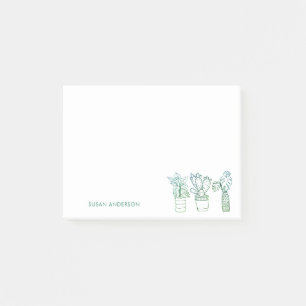 Boho Greenery Potted Houseplant Post-it® Notes