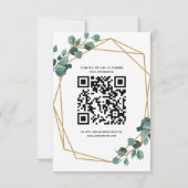 Boho Greenery RSVP Kaart Uitnodiging (Achterkant)