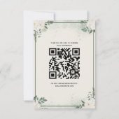 Boho Greenery RSVP Kaart Uitnodiging (Achterkant)