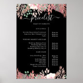 Boho Greenery Salon Prijslijst Poster (Voorkant)