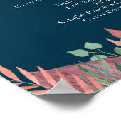 Boho Greenery Salon Prijslijst Poster (Hoek)