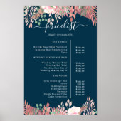 Boho Greenery Salon Prijslijst Poster (Voorkant)