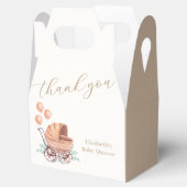  Boho Greenery wandelwagenballon Baby shower Bedankdoosjes (Geopend)