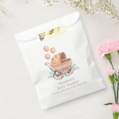 Boho Greenery wandelwagenballon Baby shower Bedankzakje (Gezegeld)