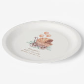  Boho Greenery wandelwagenballon Baby shower Papieren Bordje (Gekanteld)