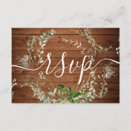 Boho Greenery Wedding Online RSVP Enclosure Card Informatiekaartje