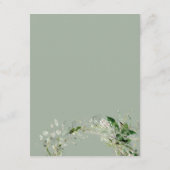 Boho Greenery Wedding Online RSVP Informatiekaartje (Achterkant)
