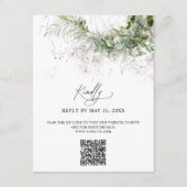 Boho Greenery Wedding Online RSVP Informatiekaartje (Voorkant)