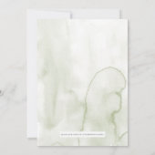 Boho Greenery Woodland Baby shower Invitation Kaart (Achterkant)