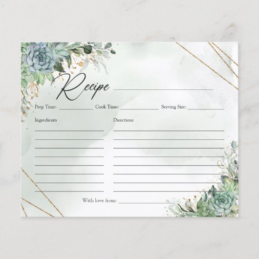 Boho greenery zuigt eucalyptus Gold recept op (Voorkant)