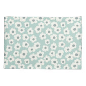 Boho Gren White Grey Floral Trendy Modern Kussensloop (Achterkant)