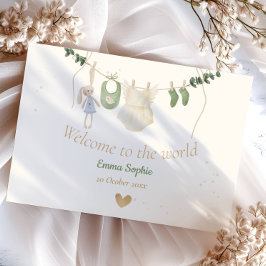 Boho grillige babykleding aankondiging