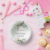 Boho groen en goud eucalyptus loof chic papieren kommen (Feest)