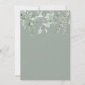 Boho groen eucalyptus bruiloft de datum opslaan save the date (Achterkant)