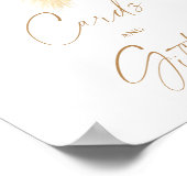 Boho groen - Kaarten en Cadeaus Poster (Hoek)