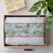 Boho groen krans rode bessen naam vakantie tissuepapier (Geschenk)
