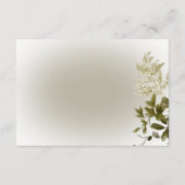 Boho groen moderne receptie bruiloft informatiekaartje (Achterkant)