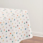 Boho Groen Sinaasappel Terrazzo Print tafelkleed (Voorbeeld)