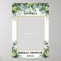 Boho groen succulent bruidsfeest foto prop
