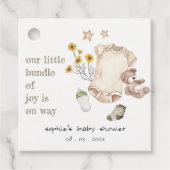 Boho Groene Babykleding Genderneutraal Baby shower Bedankjes Labels (Voorkant)