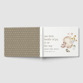 Boho Groene Babykleding Genderneutraal Baby shower Gastenboek (Volledig)