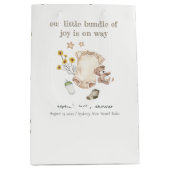 Boho Groene Babykleding Genderneutraal Baby shower Medium Cadeauzakje (Voorkant)