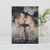 Boho Groene Foto Bewaar de Datum Save The Date (Staand voorkant)