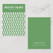 Boho  groene golf Oorbellen Display Kaart Visitekaartje (Voorkant / Achterkant)