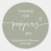 Boho groene popcorn favorieten, bedankt voor het l