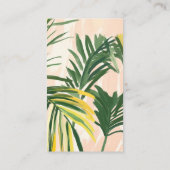 Boho Groene Tropische Palm Display Douche Baby Sho Informatiekaartje (Achterkant)