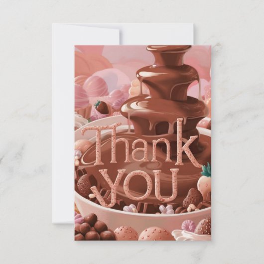 Boho Groeten Chocolade bedankkaart (Voorkant)