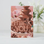 Boho Groeten Chocolade bedankkaart (Staand voorkant)