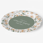 Boho  Groovy Baby shower Papieren Bordje (Gekanteld)