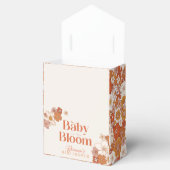 Boho Groovy Floral Baby in Bloom Baby shower Bedankdoosjes (Geopend)