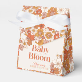 Boho Groovy Floral Baby in Bloom Baby shower Bedankdoosjes