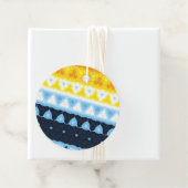 Boho Groovy Geometrisch Abstract AroAce Pride Flag Bedankjes Labels (In situ)