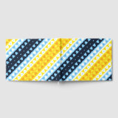 Boho Groovy Geometrisch Abstract AroAce Pride Flag Gastenboek (Volledig)