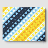 Boho Groovy Geometrisch Abstract AroAce Pride Flag Gastenboek (Achterkant)
