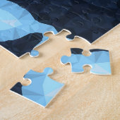 Boho Groovy Geometrisch Abstract AroAce Pride Flag Legpuzzel (Zijkant)