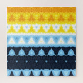 Boho Groovy Geometrisch Abstract AroAce Pride Flag Legpuzzel (Verticaal)