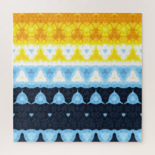 Boho Groovy Geometrisch Abstract AroAce Pride Flag Legpuzzel