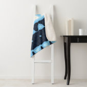 Boho Groovy Geometrisch Abstract AroAce Pride Flag Sherpa Deken (In situ)