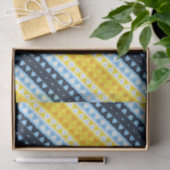 Boho Groovy Geometrisch Abstract AroAce Pride Flag Tissuepapier (Geschenk)
